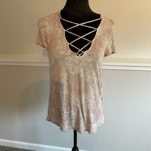 American Eagle Soft & Sexy Tie Dye Top